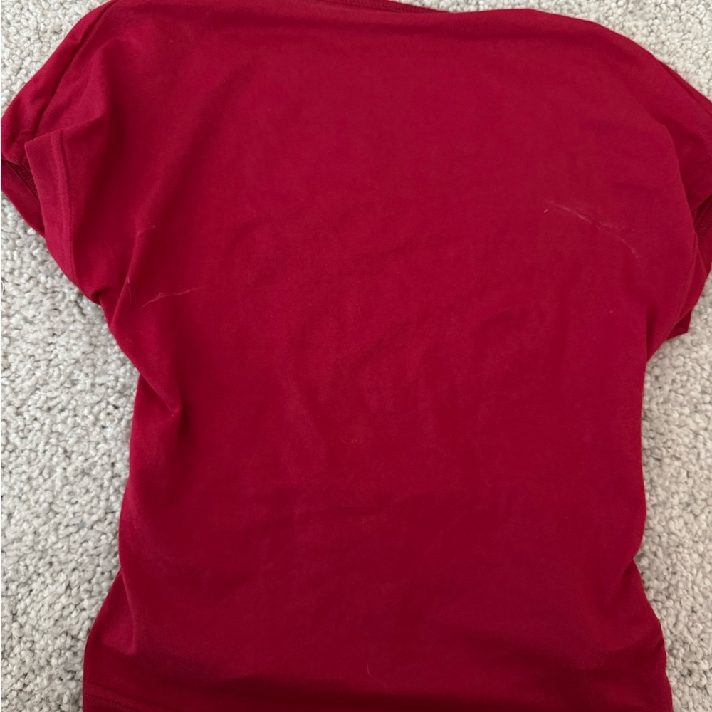 Wine Red Boat Neck Top